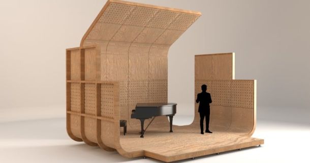 Al Mudit di Taranto il primo concerto con una  camera acustica mobile