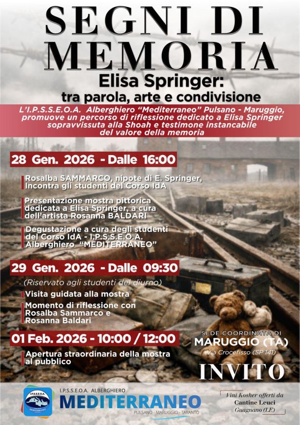 Segni di Memoria, il Mediterraneo di Pulsano-Maruggio ricorda Elisa Springer