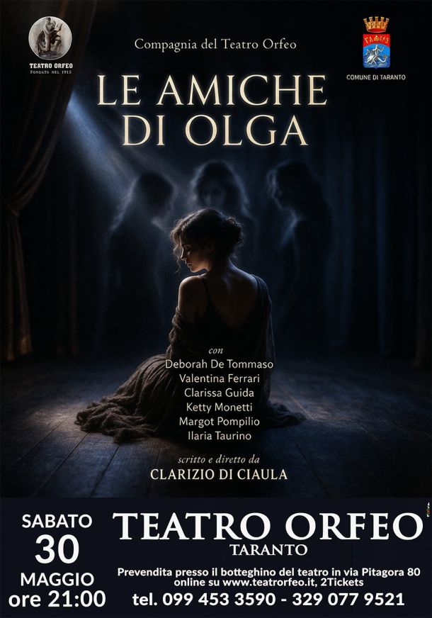 Orfeo, la Compagnia del teatro va in scena con ‘Le amiche di Olga’