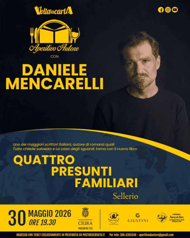 Aperitivo d’Autore, alla masseria Ciura c’è Daniele Mencarelli