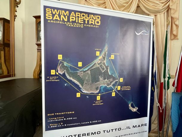 Taranto, a nuoto intorno all’isola di San Pietro. Sport e promozione del territorio