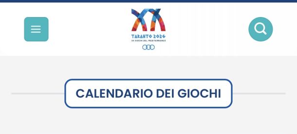 Giochi del Mediterraneo, il calendario delle gare di Taranto 2026 sede per sede
