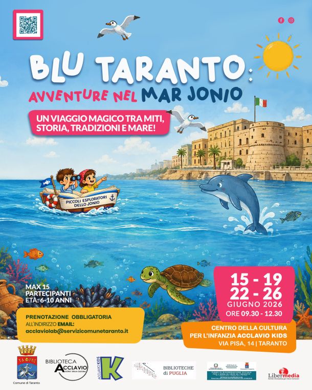 Acclavio Kids, come partecipare al ‘Blu Taranto: avventure nel Mar Ionio’