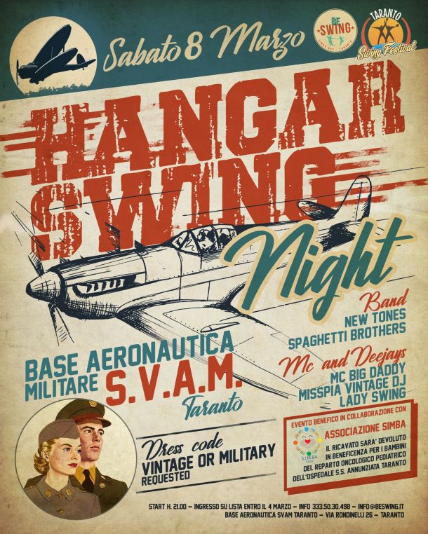 A Taranto beneficenza a ritmo di swing, evento nella base dell’Aeronautica