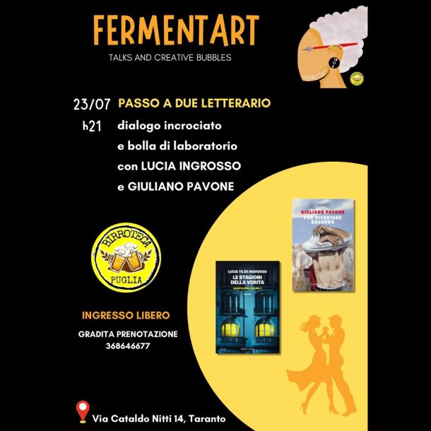 Passo a due letterario, la nuova proposta di Fermentart