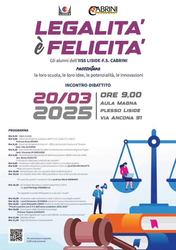 Scuola, idee, progetti, il Liside-Cabrini celebra la Giornata della Felicità