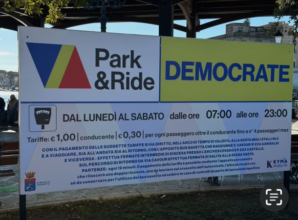 Taranto, da Cimino a Democrate sosta auto+bus a 1 euro