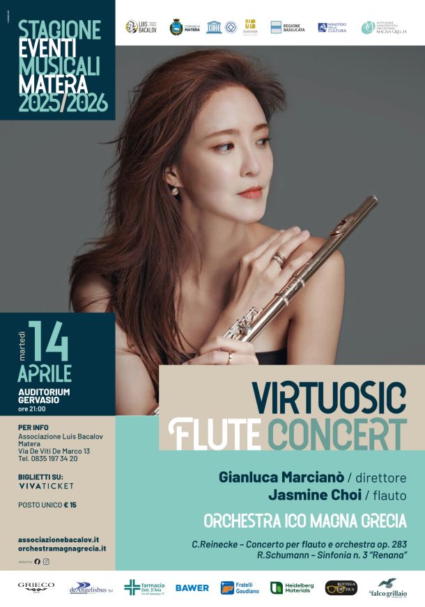 Jasmine Choi in concerto a Taranto con l’Orchestra della Magna Grecia