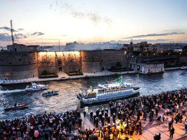 Taranto, l’8 maggio la processione a mare di San Cataldo sulla motonave Cheradi della MM