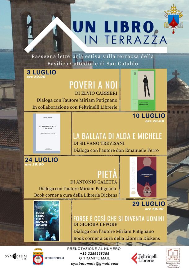 Taranto, Galetta ospite di Un Libro in Terrazza