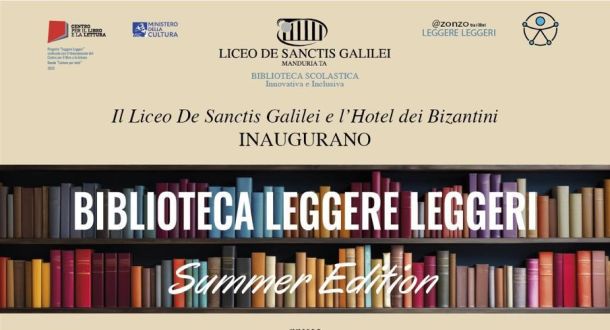 Ecco la summer edition della biblioteca “Leggere Leggeri” del liceo De Sanctis di Manduria