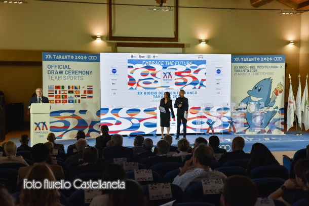 Giochi del Mediterraneo, sorteggiati a Taranto i gironi degli sport di squadra