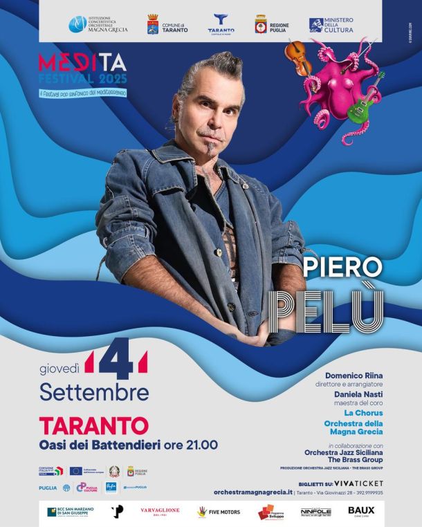 Taranto, Piero Pelù apre il MediTa