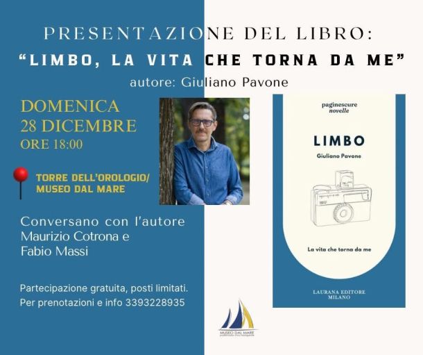 Giuliano Pavone nella Torre dell’Orologio con il suo nuovo libro