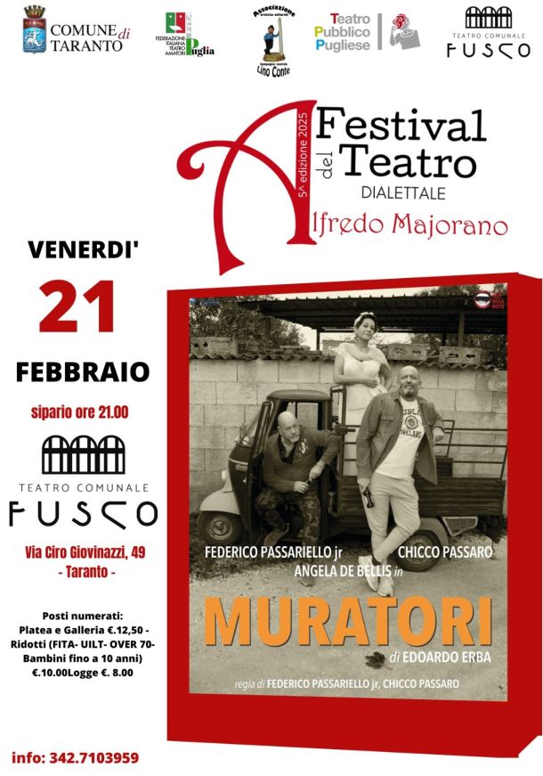 Festival Maiorano, sul palco del Fusco c’è “Muratori”