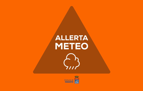 Taranto, allerta meteo arancione: ordinanza del sindaco