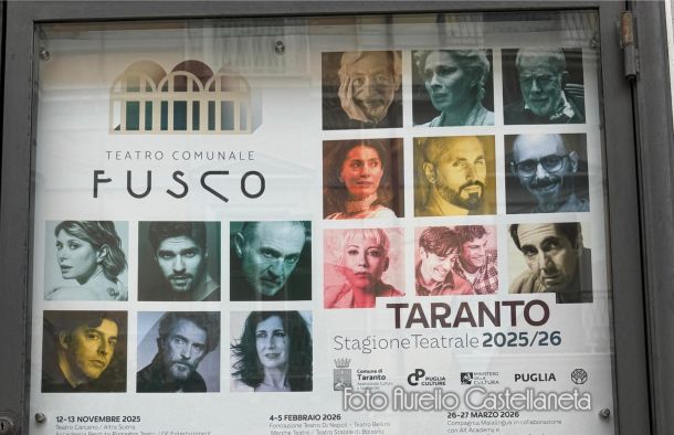 Taranto, la stagione del Fusco 2025/2026. Nomi e date tra musica e teatro